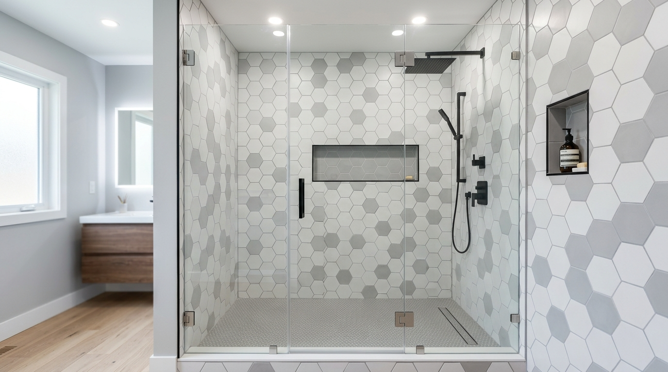 Add warmth with stone look tile